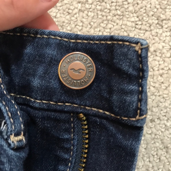 hollister 00 dark blue wash ripped jeans! - Picture 7 of 7